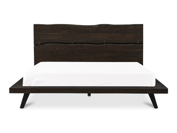 Madagascar Dark Brown Queen Platform Bed - Ornate Home