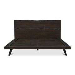 Madagascar Dark Brown Queen Platform Bed - Ornate Home