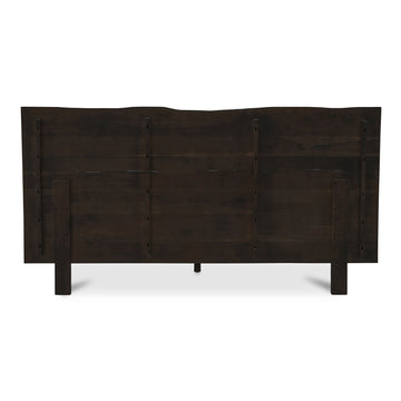 Madagascar Dark Brown Queen Platform Bed - Ornate Home
