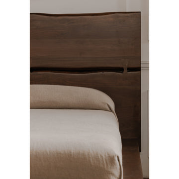 Madagascar Dark Brown Queen Platform Bed - Ornate Home