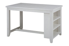 Madaket Madaket White Counter Dining Table w/ 4 Slatback Stools - Ornate Home