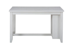 Madaket Madaket White Counter Dining Table w/ 4 Slatback Stools - Ornate Home