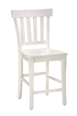 Madaket White Slatback Stool (Set of 2) - Ornate Home