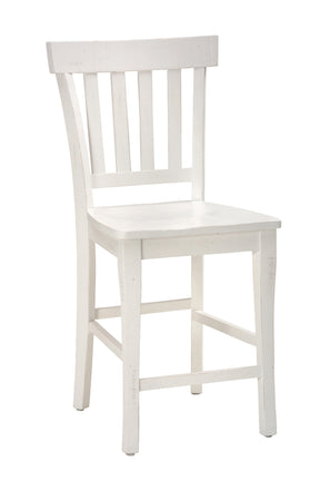 Madaket White Slatback Stool (Set of 2) - Ornate Home