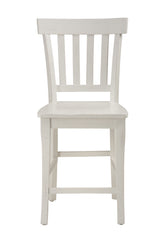Madaket White Slatback Stool (Set of 2) - Ornate Home