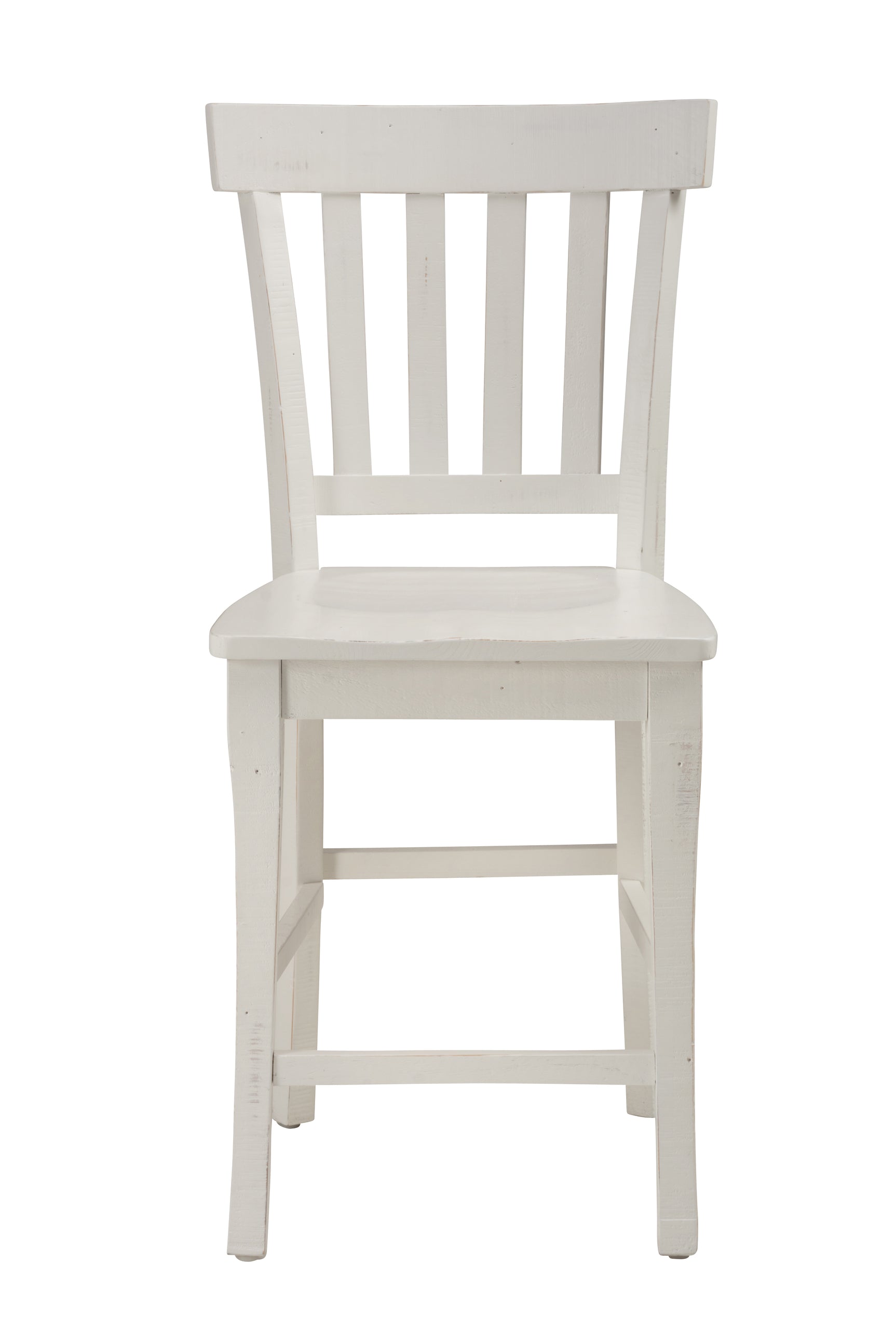 Madaket White Slatback Stool (Set of 2) - Ornate Home