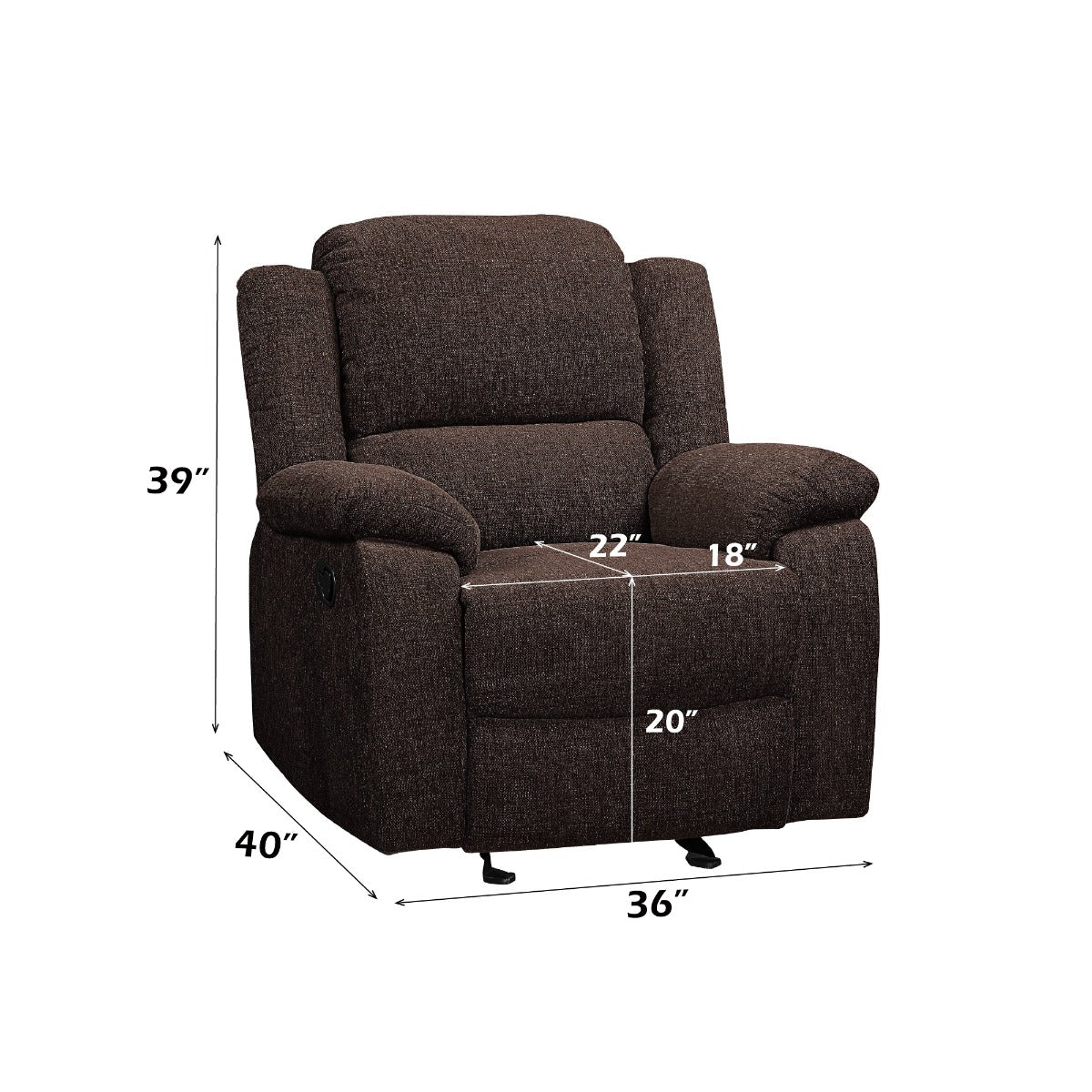 Madden Glider Recliner - Ornate Home