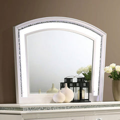 Maddie Pearl White/White 4 Pc. Queen Bedroom Set - Ornate Home