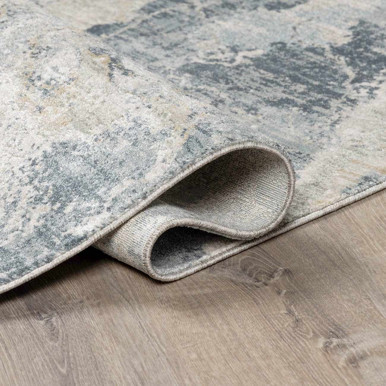 Maddington Gray Marble Thick Luxe Rug - Ornate Home