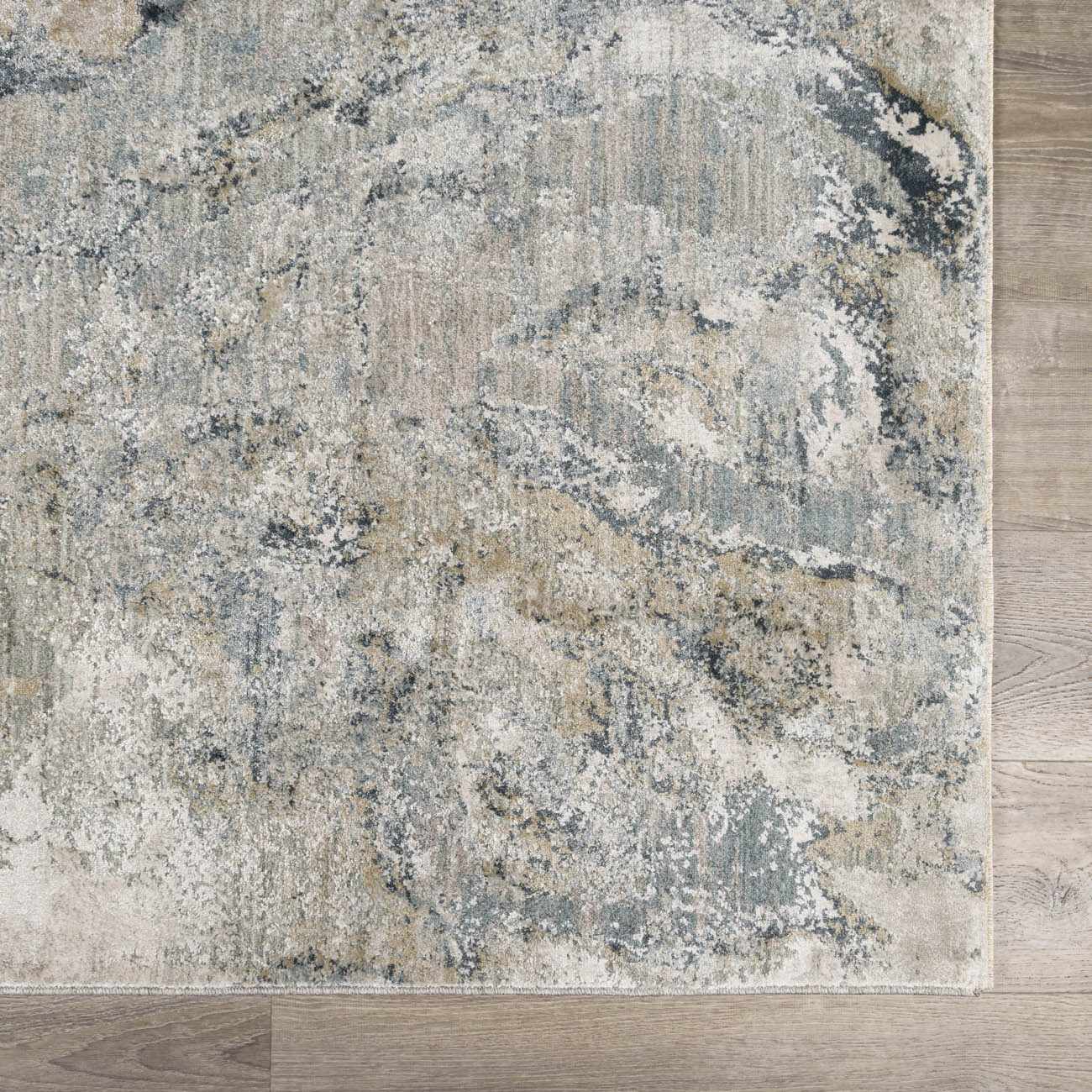 Maddington Gray Marble Thick Luxe Rug - Ornate Home