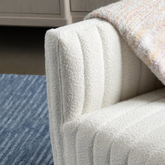Maddison White Accent Chair - Ornate Home