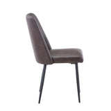 Maddox Dark Brown Uph Chair (Set of 2) - Ornate Home