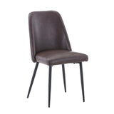 Maddox Dark Brown Uph Chair (Set of 2) - Ornate Home