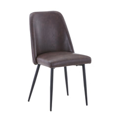 Maddox Dark Brown Uph Chair (Set of 2) - Ornate Home