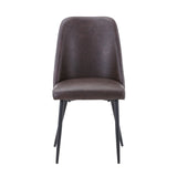 Maddox Dark Brown Uph Chair (Set of 2) - Ornate Home