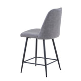 Maddox Grey Uph Stool (Set of 2) - Ornate Home