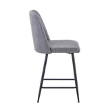Maddox Grey Uph Stool (Set of 2) - Ornate Home