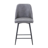 Maddox Grey Uph Stool (Set of 2) - Ornate Home