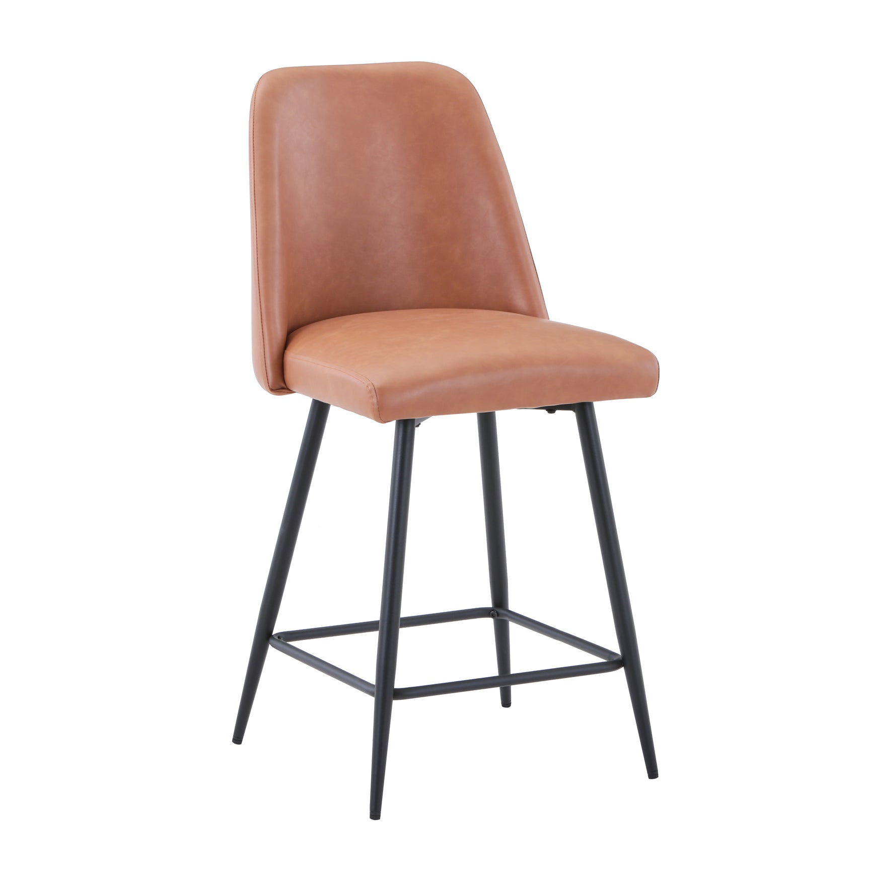 Maddox Light Brown Uph Stool (Set of 2) - Ornate Home
