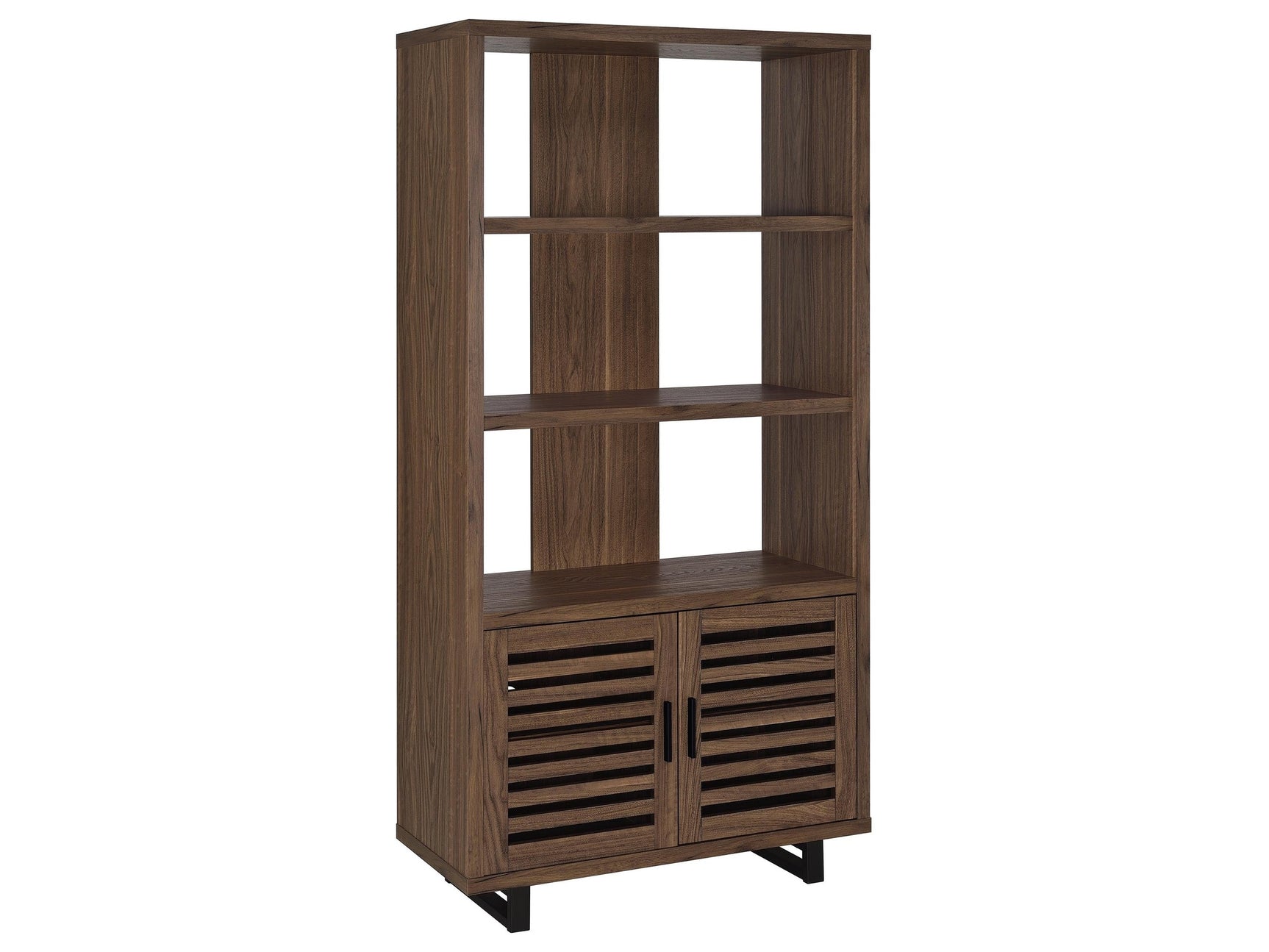 Maddox Walnut Bookcase - Ornate Home
