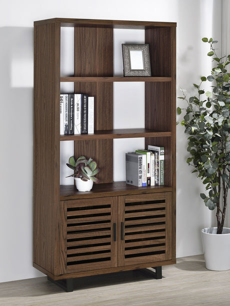 Maddox Walnut Bookcase - Ornate Home