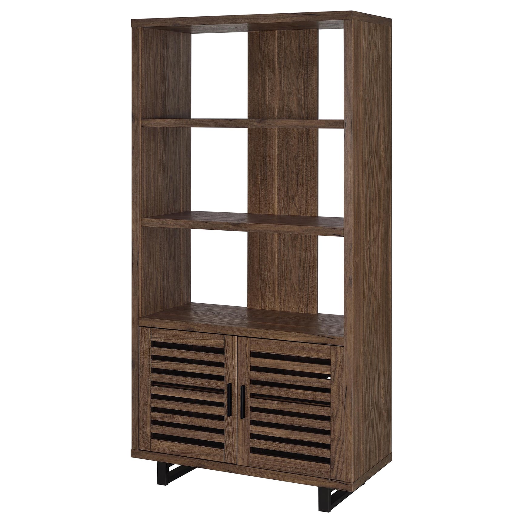 Maddox Walnut Bookcase - Ornate Home