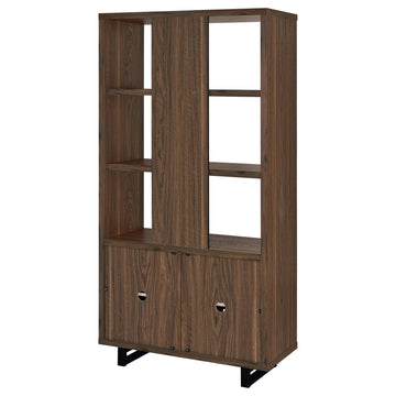 Maddox Walnut Bookcase - Ornate Home