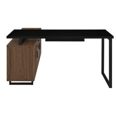 Maddox Walnut L-Shape Desk - Ornate Home