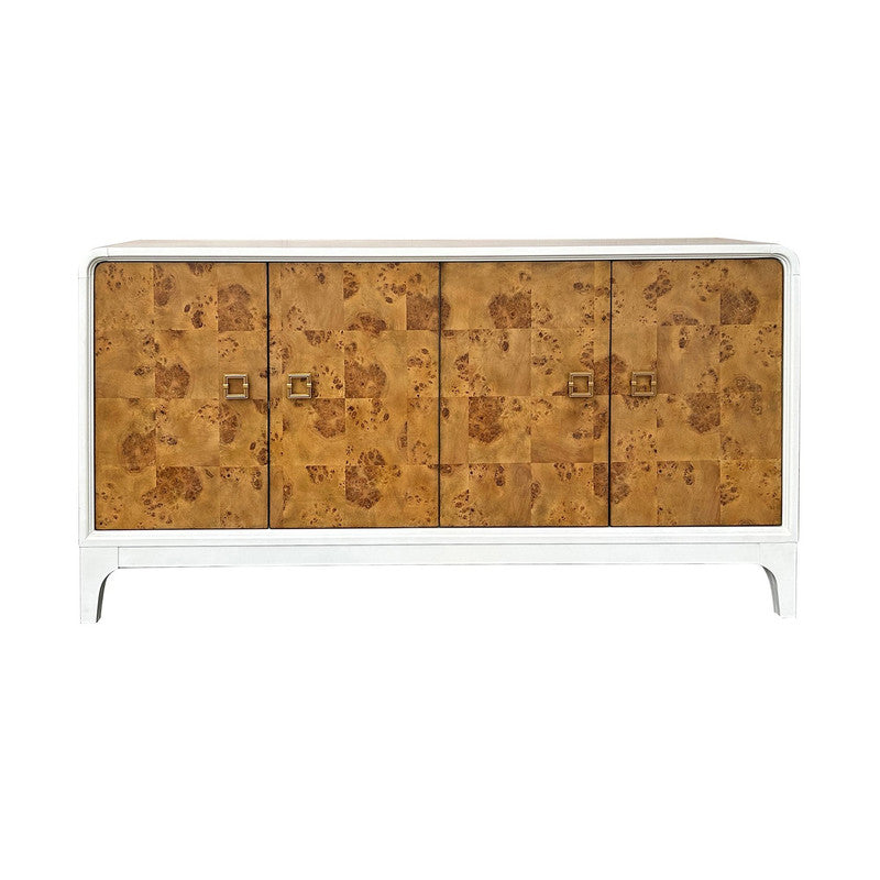 Maddox White/Brown Four-Door Sideboard - Ornate Home