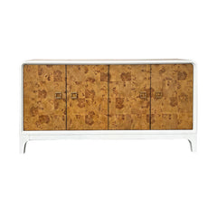 Maddox White/Brown Four-Door Sideboard - Ornate Home