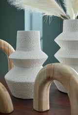 Maddwarth White/Natural Brown Accessory Set (Set of 5) (Online Special Price) - Ornate Home