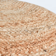 Madeira Jute Natural Pouf - Ornate Home