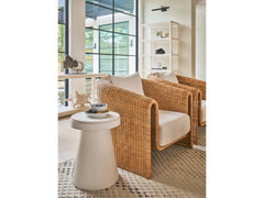 Madeira White Sand Accent Table - Ornate Home