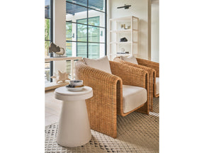 Madeira White Sand Accent Table - Ornate Home