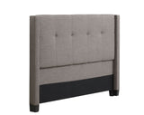 Madeleine Dolphin Linen California King Wingback Upholstered Headboard - Ornate Home