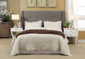 Madeleine Dolphin Linen King Wingback Platform Storage Bed - Ornate Home