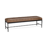 Madeleine Dune Walnut Accent Bench - Ornate Home