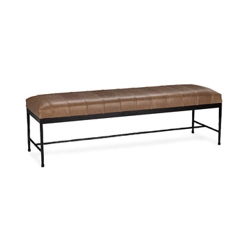 Madeleine Dune Walnut Accent Bench - Ornate Home