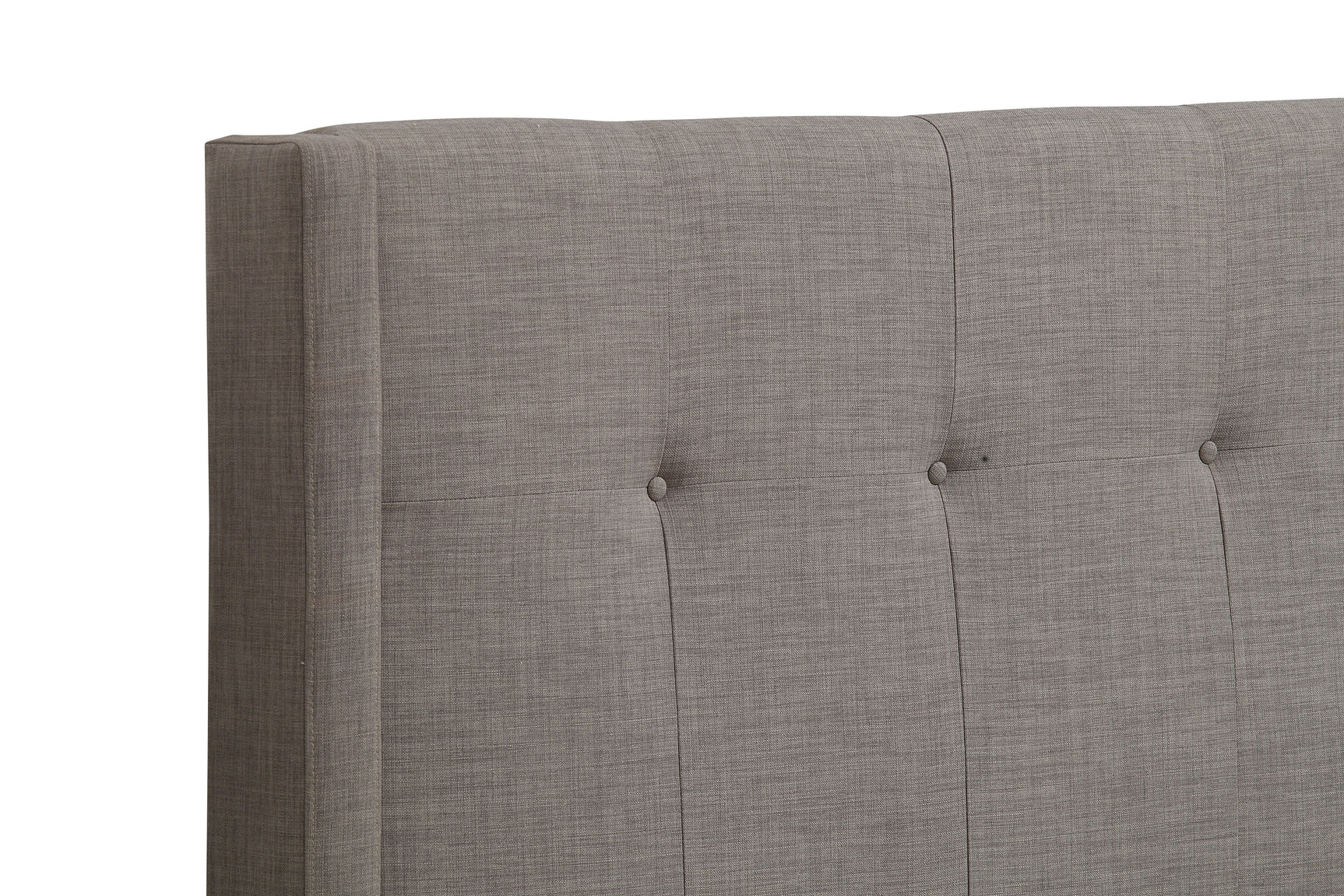Madeleine Wingback California King Upholstered Headboard in Dolphin Linen - Ornate Home