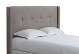 Madeleine Wingback California King Upholstered Headboard in Dolphin Linen - Ornate Home