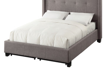 Madeleine Wingback California King Upholstered Platform Storage Bed - Ornate Home