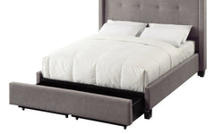 Madeleine Wingback California King Upholstered Platform Storage Bed - Ornate Home