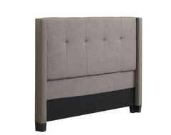 Madeleine Wingback King Upholstered Headboard in Dolphin Linen - Ornate Home