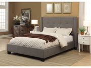 Madeleine Wingback Upholstered Full Platform Bed - Ornate Home