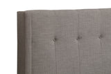 Madeleine Wingback Upholstered Headboard in Dolphin Linen - Ornate Home