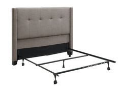 Madeleine Wingback Upholstered Headboard in Dolphin Linen - Ornate Home