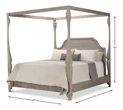 Madeline Grey Bungalow Bed King - Ornate Home