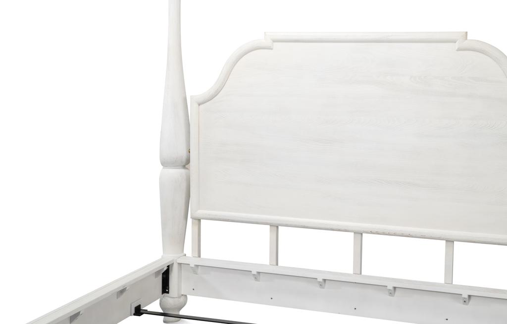 Madeline White Bungalow Bed King - Ornate Home