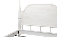 Madeline White Bungalow Bed King - Ornate Home