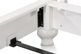 Madeline White Bungalow Bed King - Ornate Home